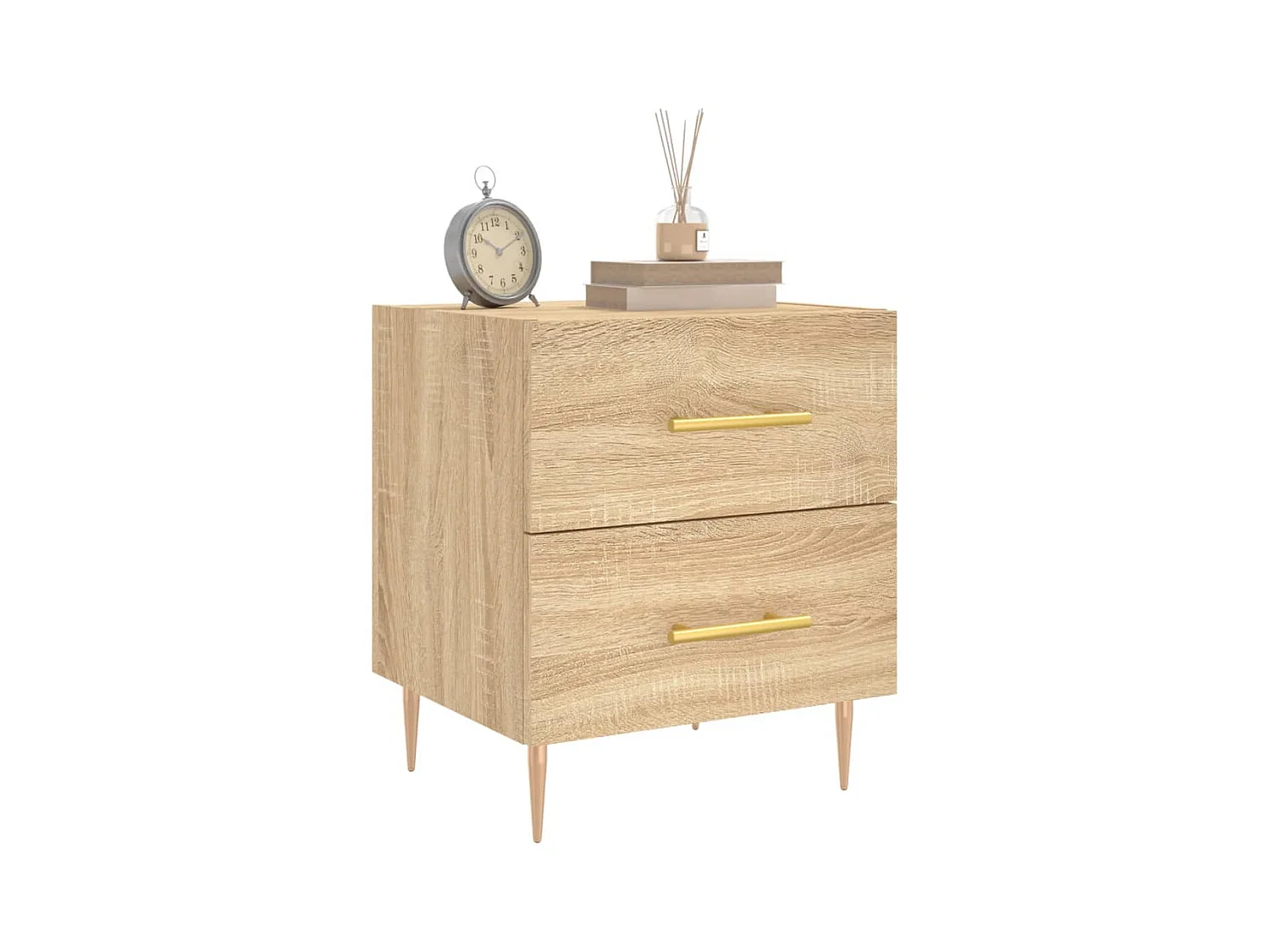 Tables de chevet 2 pcs chêne sonoma 40x35x47,5