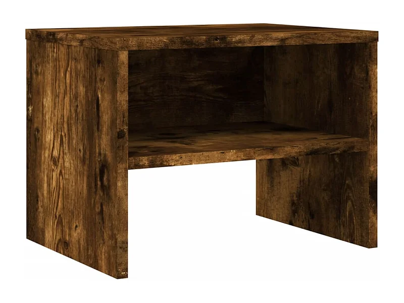 Table de chevet Chêne fumé 40x30x30 Bois d'ingénierie