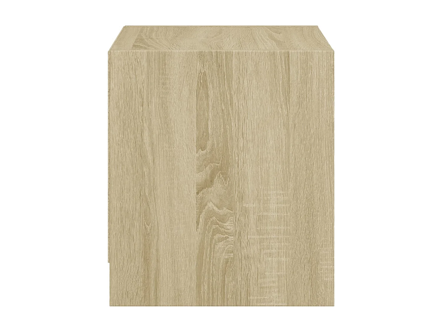 Tables de chevet et portes vitrées 2pcs chêne sonoma 35x37x42