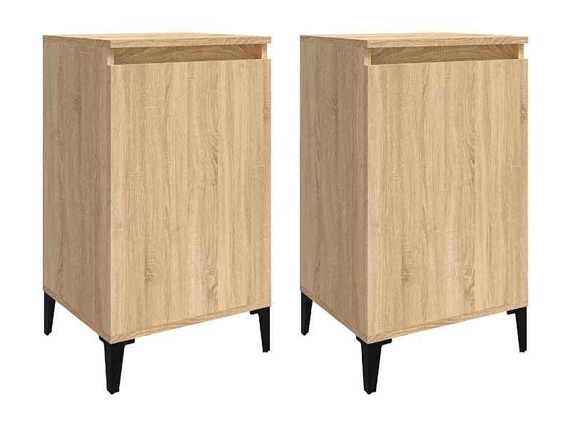 Tables de chevet 2pcs chêne sonoma 40x35x70 bois d'ingénierie