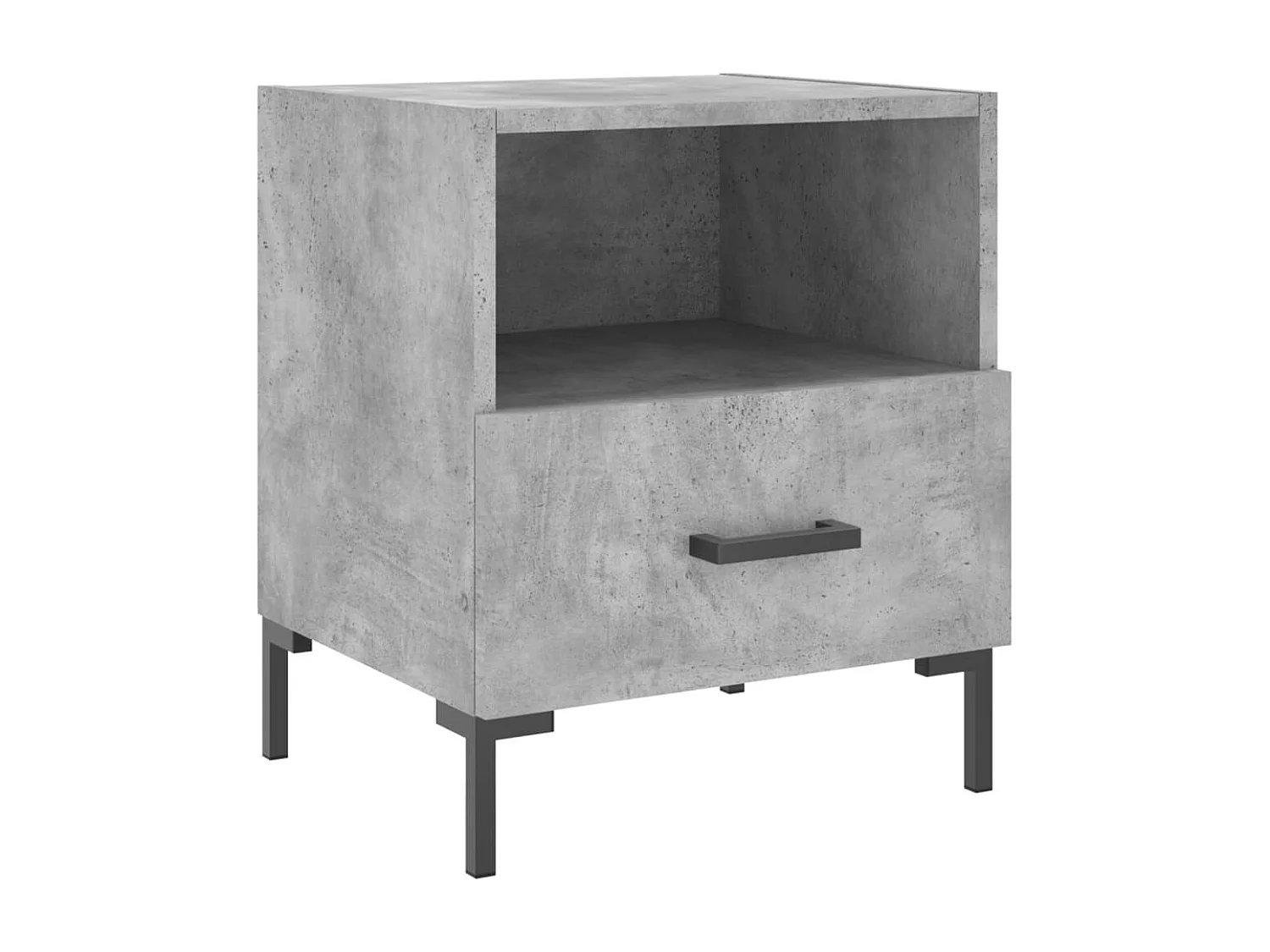 Tables de chevet 2pcs gris béton 40x35x47,5 bois d’ingénierie