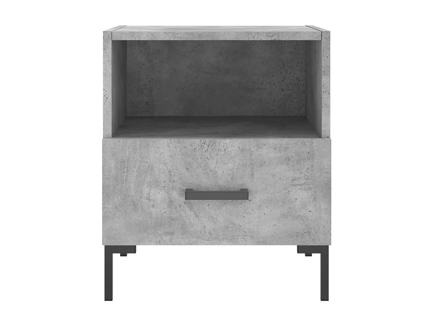 Tables de chevet 2pcs gris béton 40x35x47,5 bois d’ingénierie