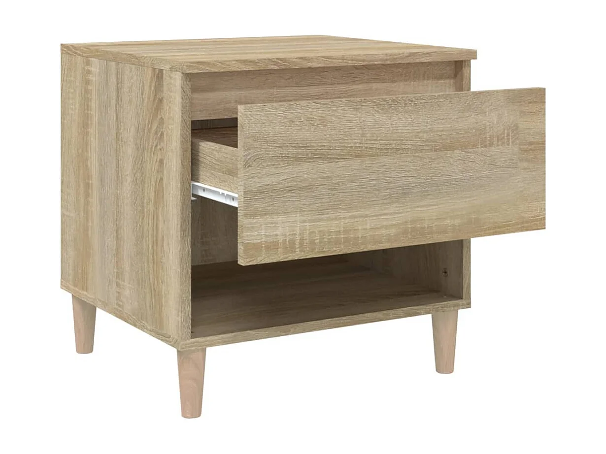 Tables de chevet 2pcs Chêne sonoma 50x46x50 Bois d’ingénierie