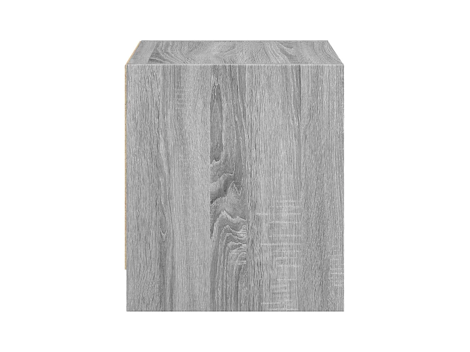 Table de chevet avec porte en verre sonoma gris 35x37x42