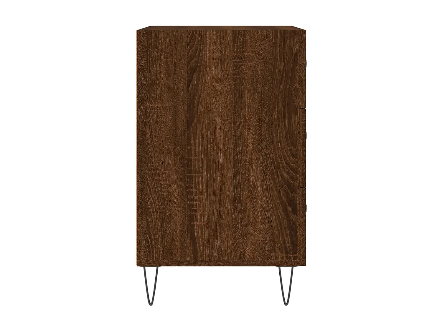 Table de chevet chêne marron 40x40x66 bois d'ingénierie