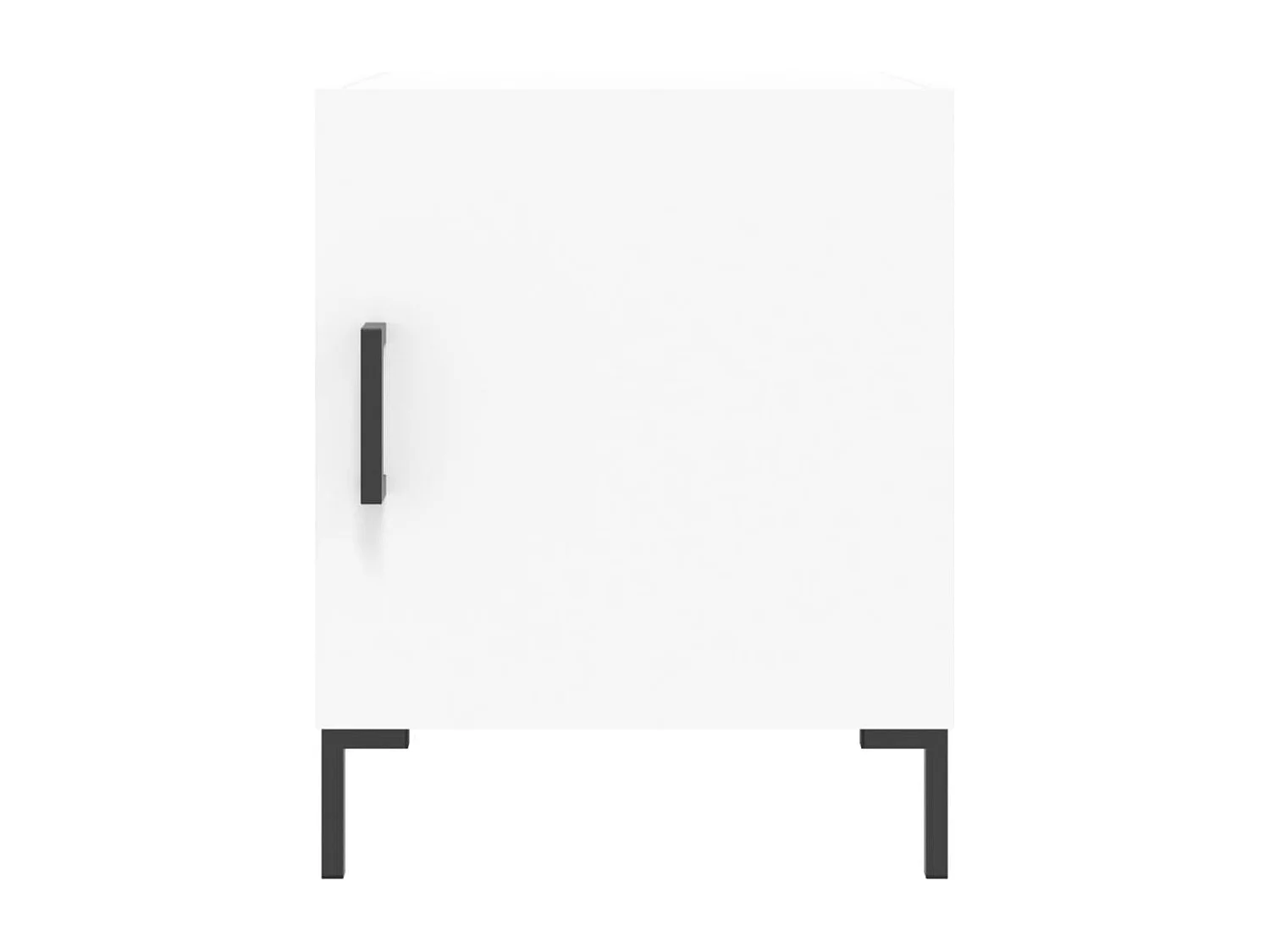 Tables de chevet 2 pcs blanc 40x40x50 bois d’ingénierie