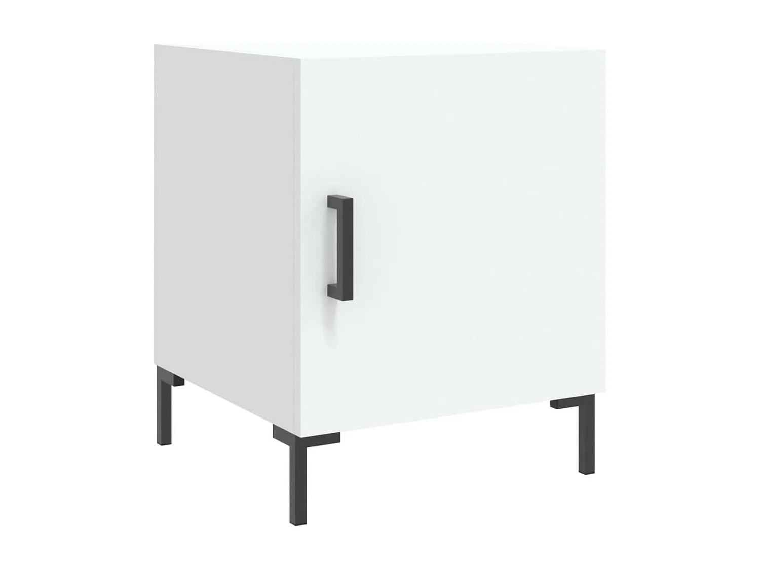 Tables de chevet 2 pcs blanc 40x40x50 bois d’ingénierie