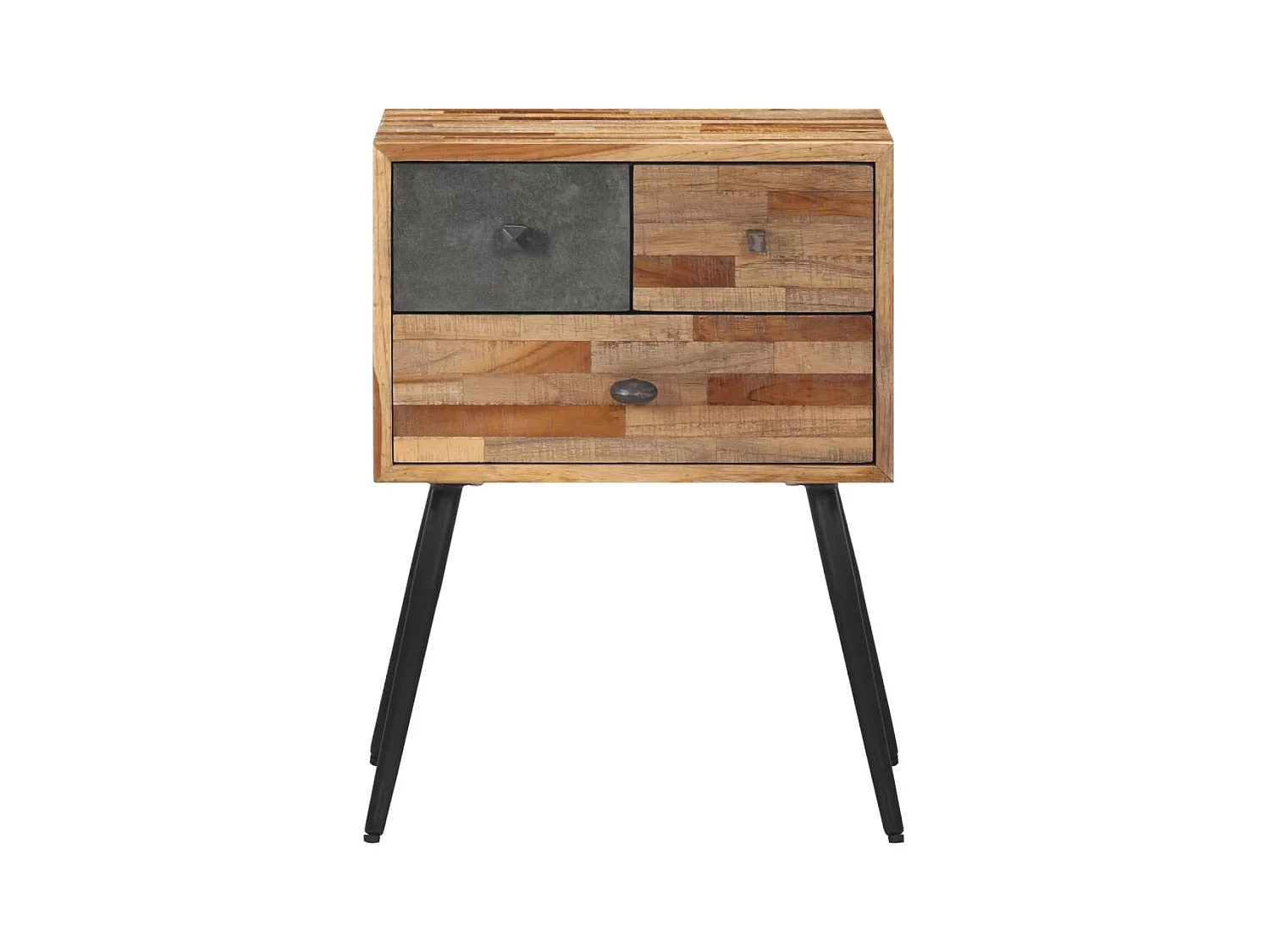 Table de chevet 47x31,5x60 bois massif de teck