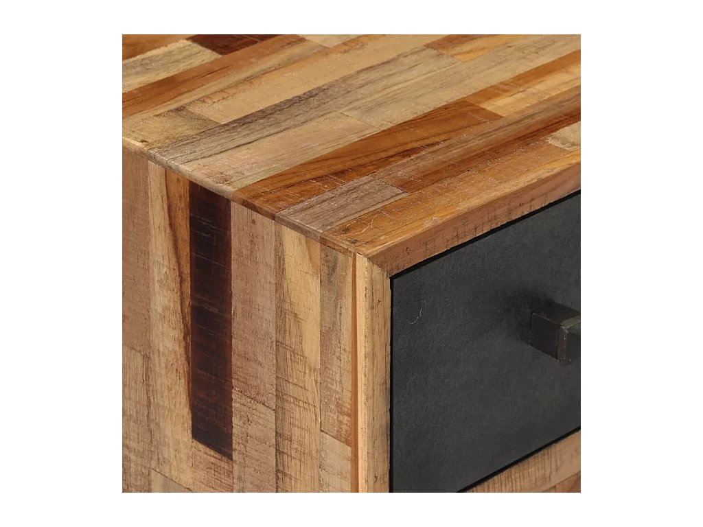 Table de chevet 47x31,5x60 bois massif de teck