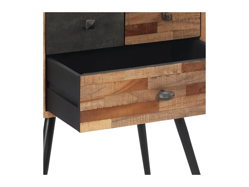 Table de chevet 47x31,5x60 bois massif de teck