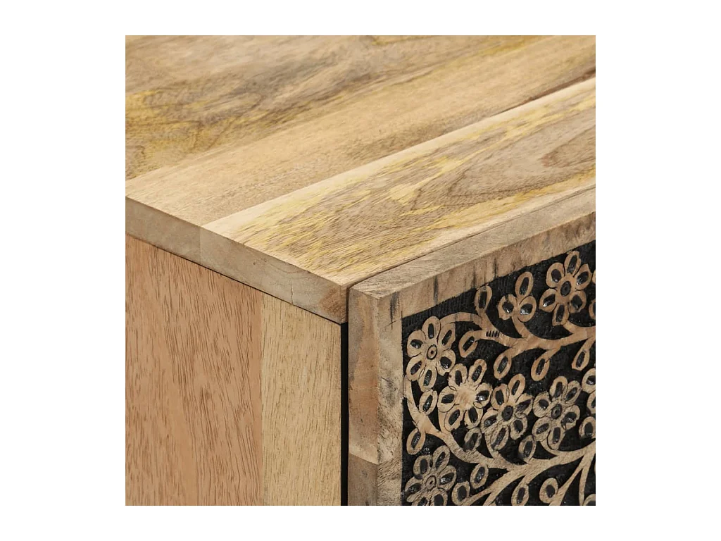 Table de chevet 50x33x60 bois de manguier massif