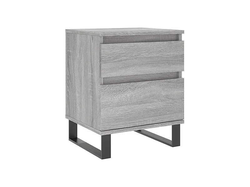 Table de chevet sonoma gris 40x35x50 bois d’ingénierie