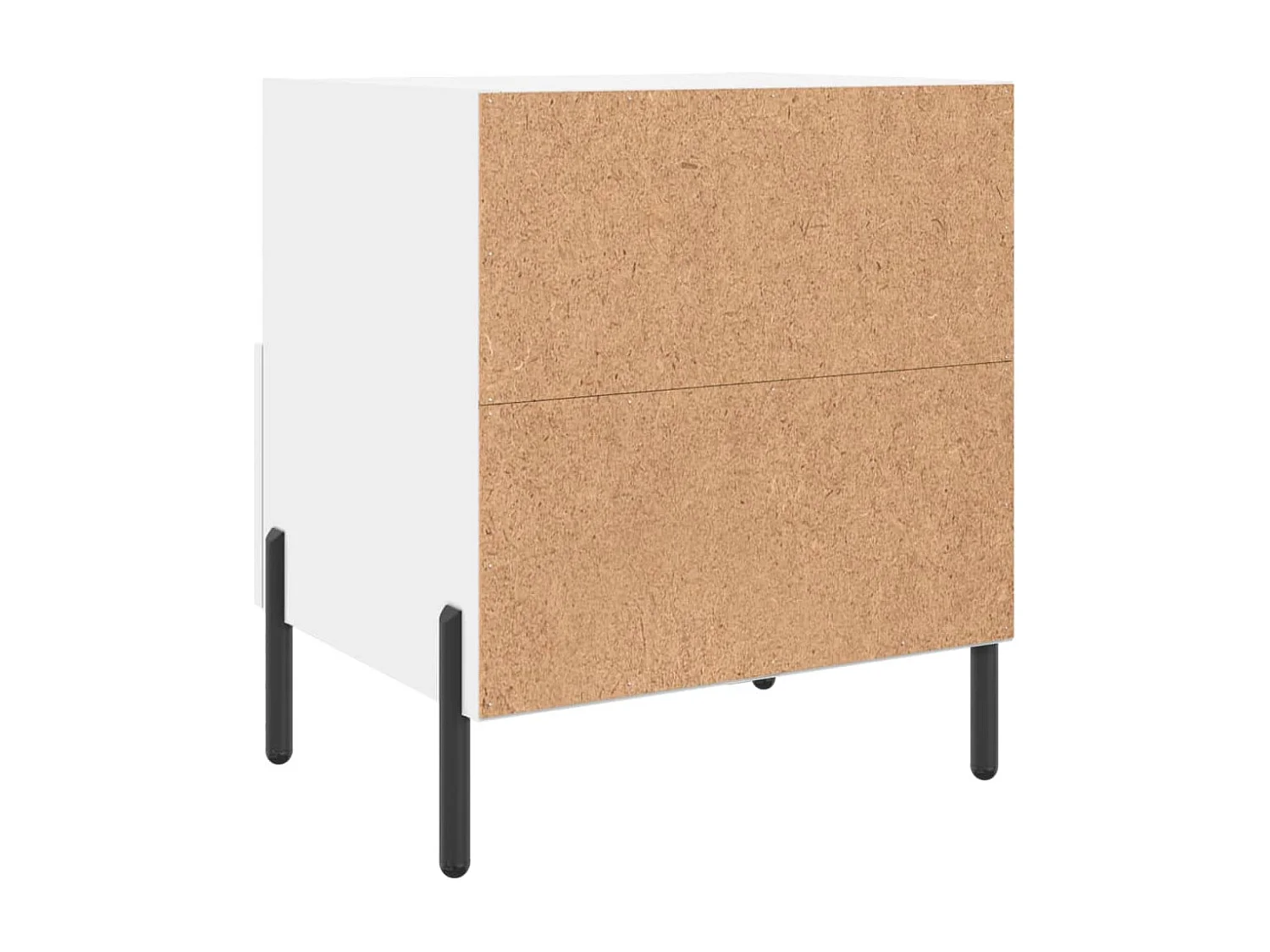 Tables de chevet 2 pcs blanc 40x35x47,5 bois d’ingénierie