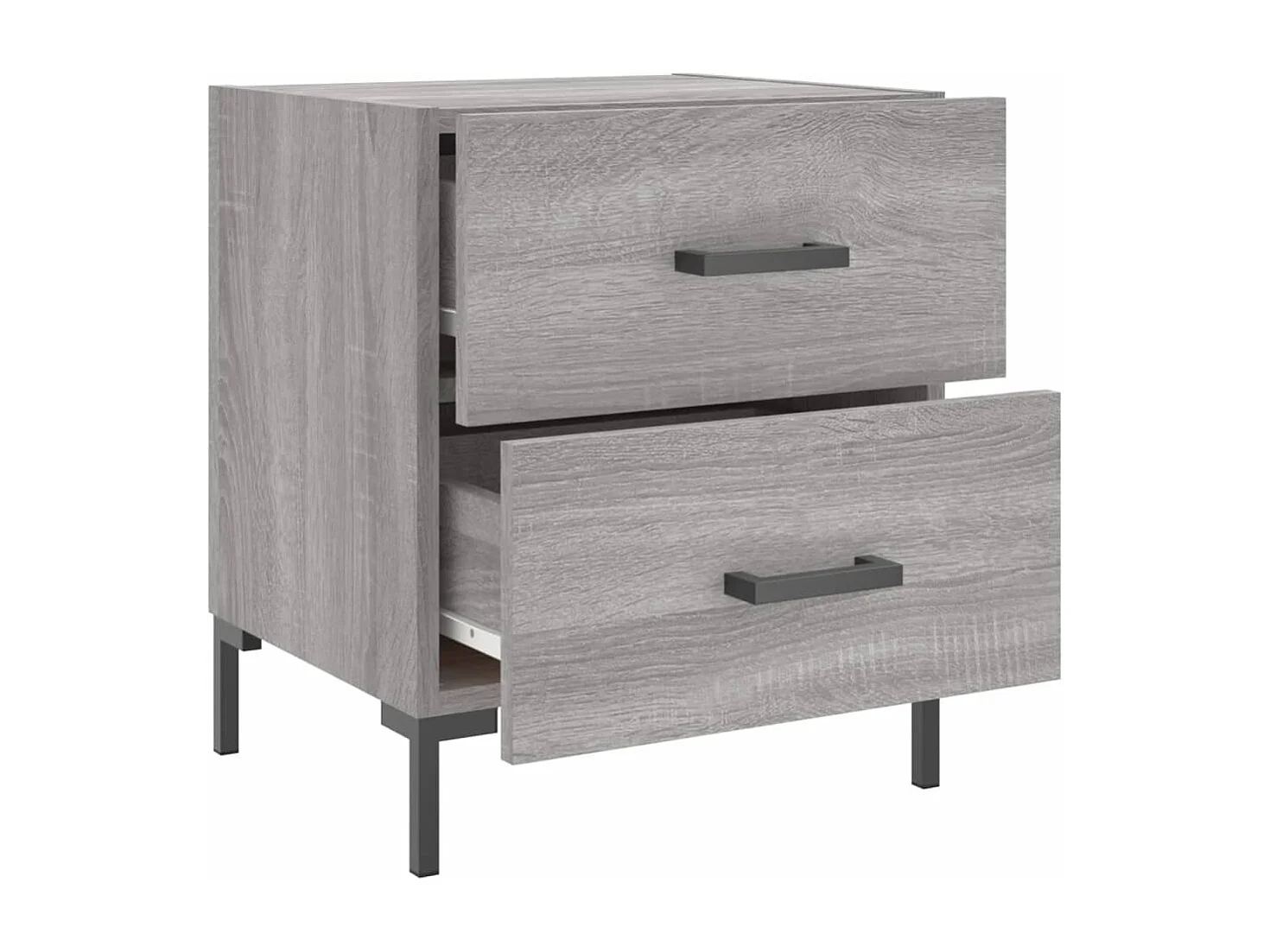 Table de chevet sonoma gris 40x35x47,5 bois d’ingénierie