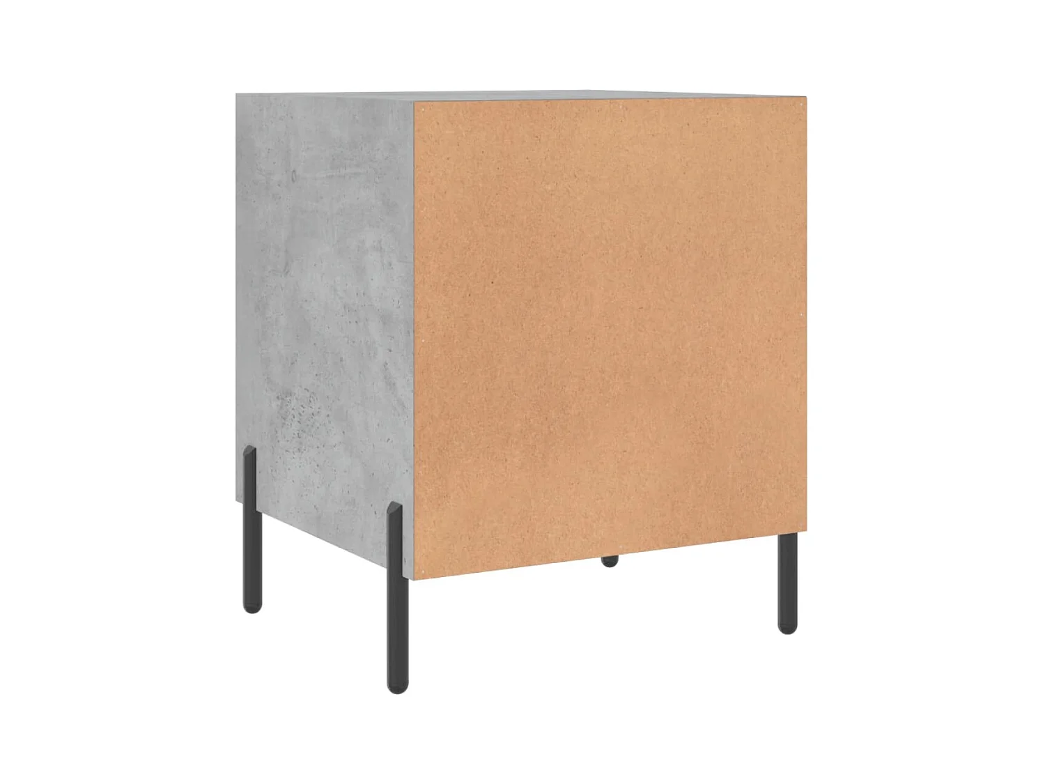 Tables de chevet 2 pcs gris béton 40x40x50 bois d’ingénierie