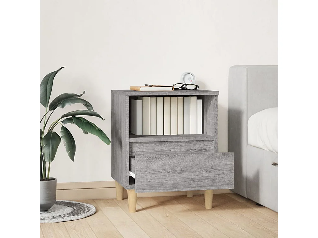 Table de chevet Sonoma gris 40x35x50