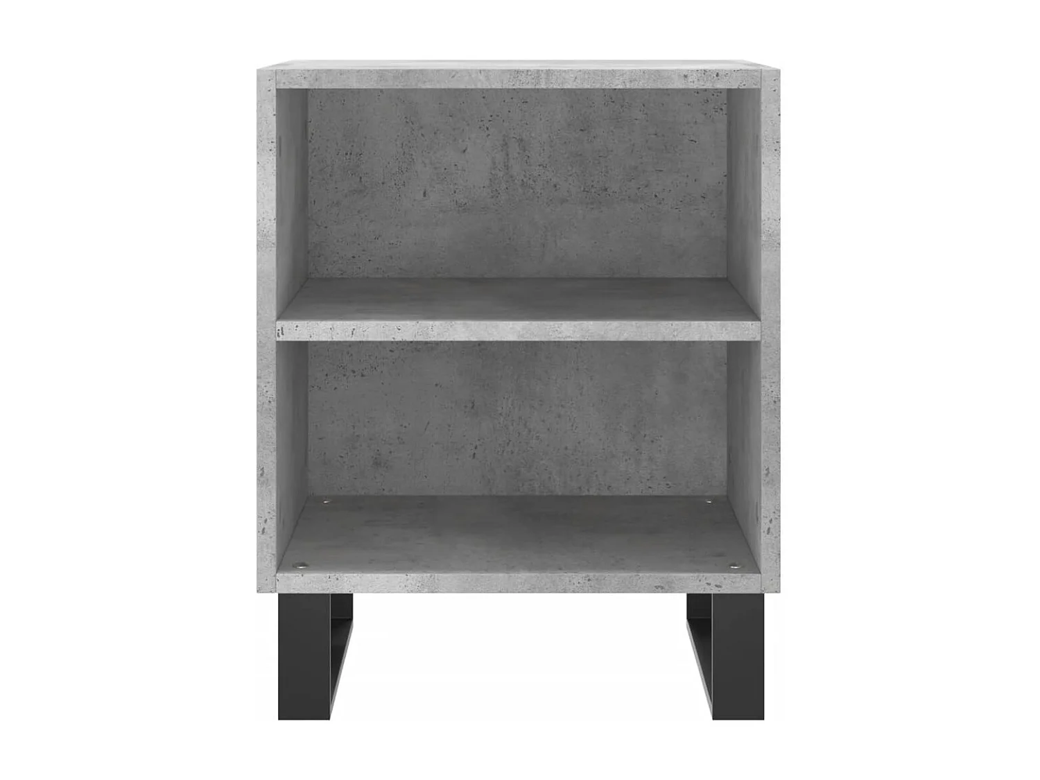 Tables de chevet 2 pcs gris béton 40x30x50 bois d'ingénierie