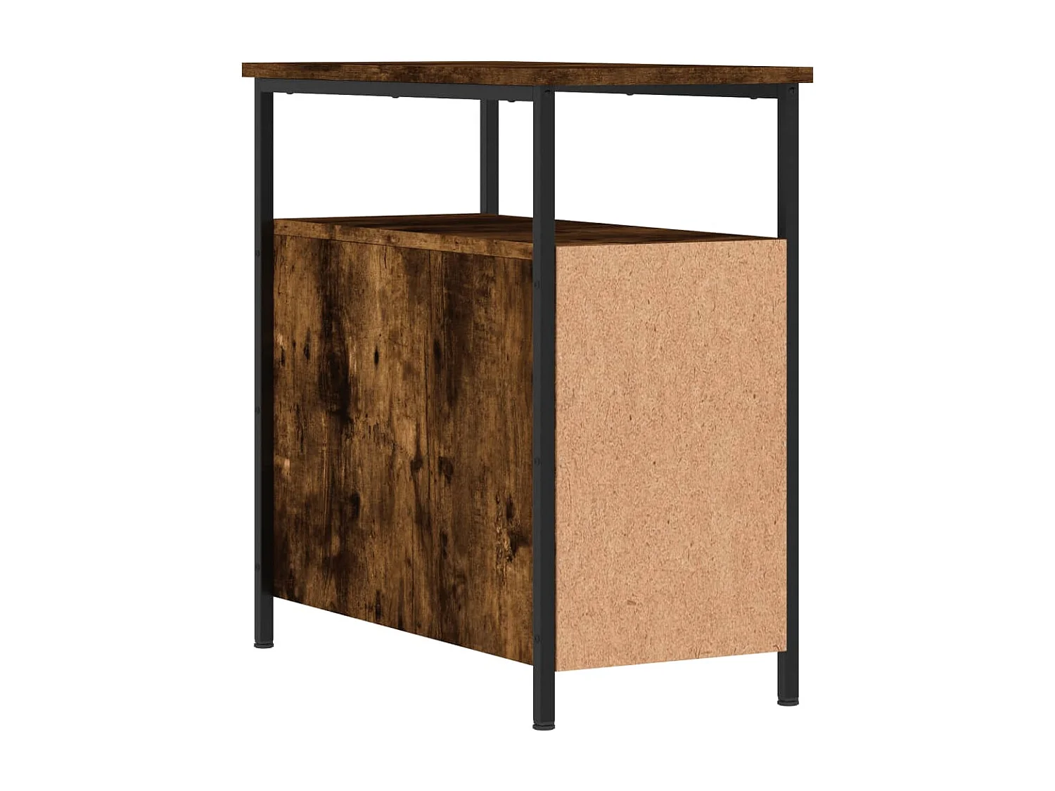 Tables de chevet 2 pcs chêne fumé 30x60x60 bois d'ingénierie