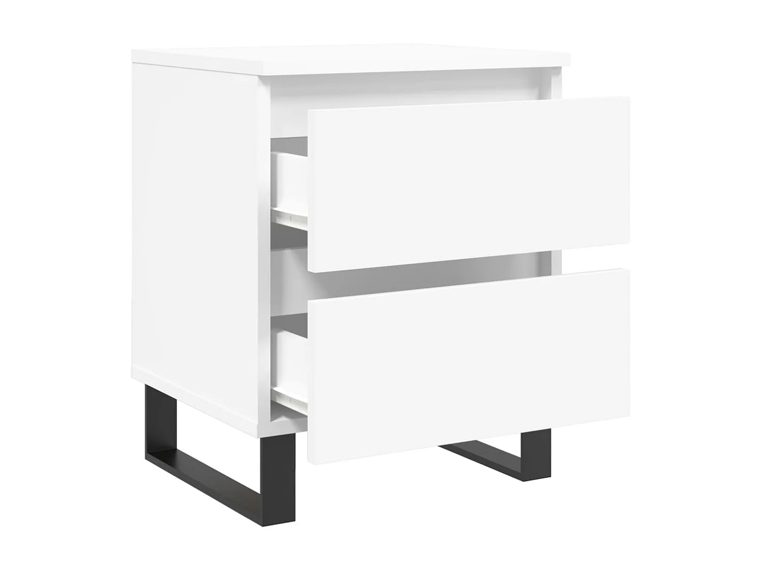 Table de chevet Blanc 40x35x50 Bois d’ingénierie