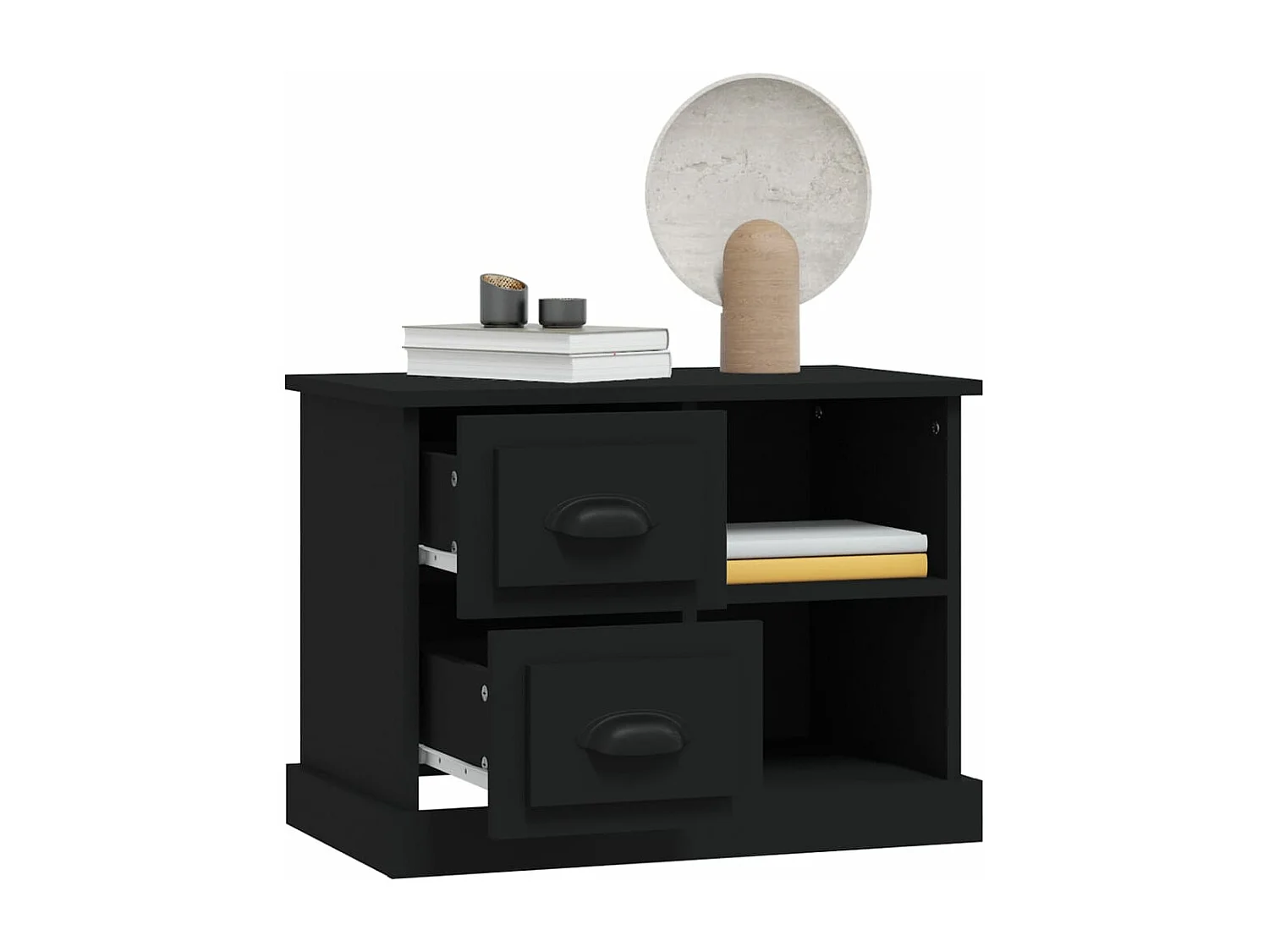 Table de chevet noir 60x35,5x45