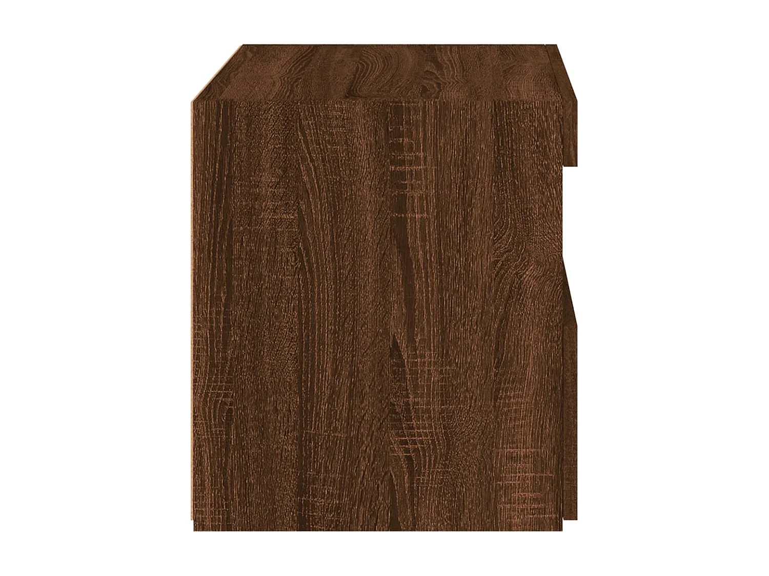 Tables de chevet et lumières LED 2 pcs chêne marron 50x40x45