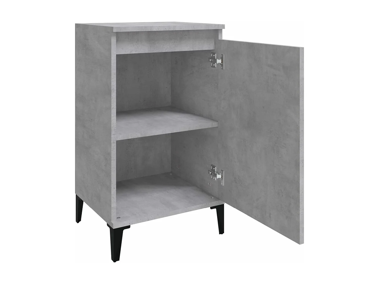 Tables de chevet 2 pcs gris béton 40x35x70 bois d'ingénierie