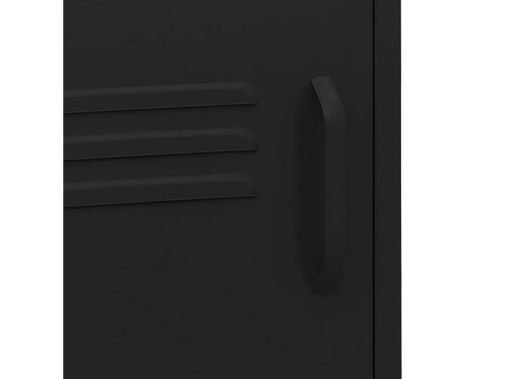 Table de chevet Noir 35x35x51 Acier