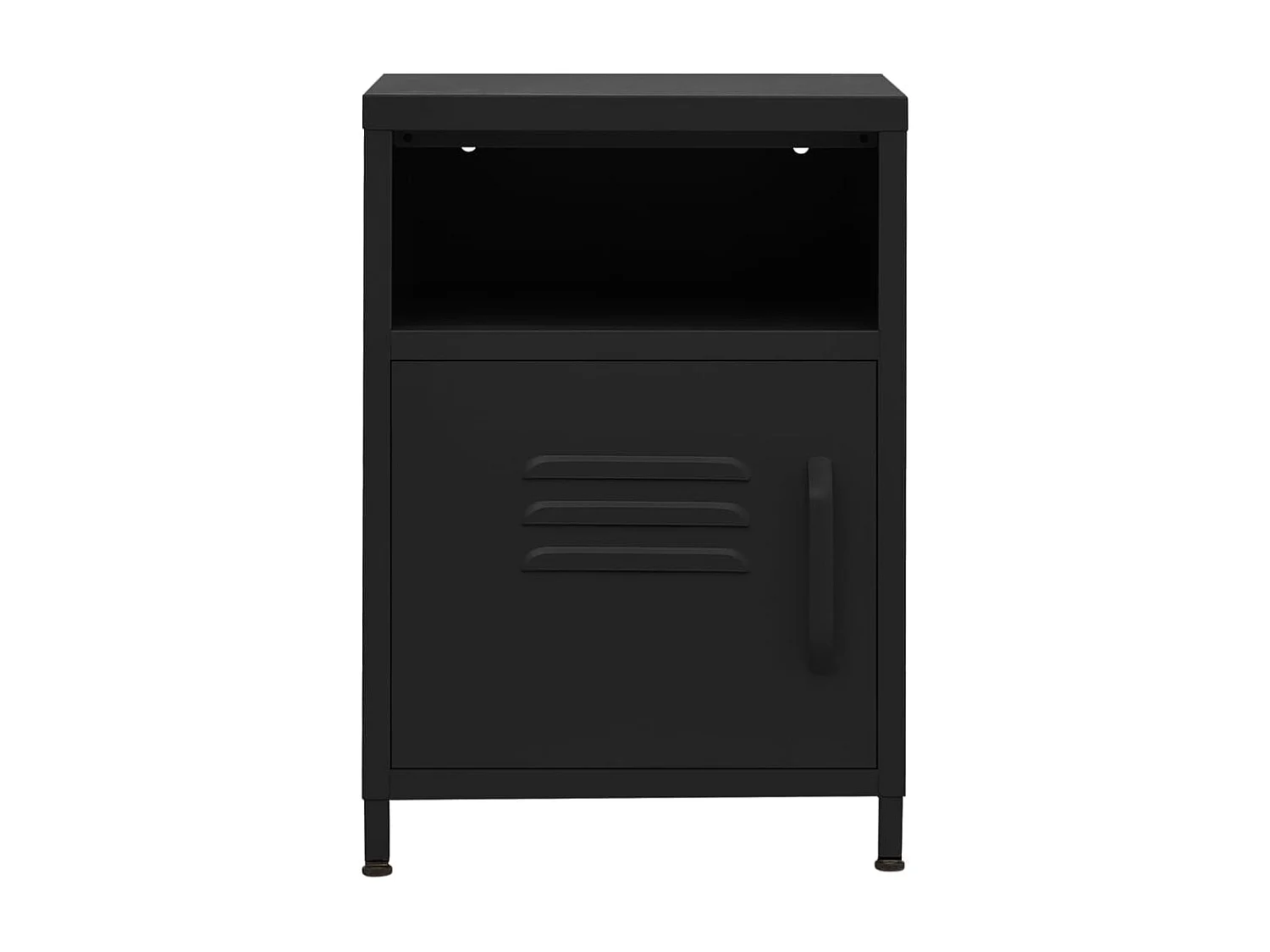 Table de chevet Noir 35x35x51 Acier