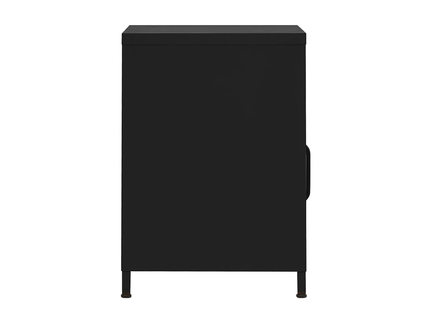 Table de chevet Noir 35x35x51 Acier