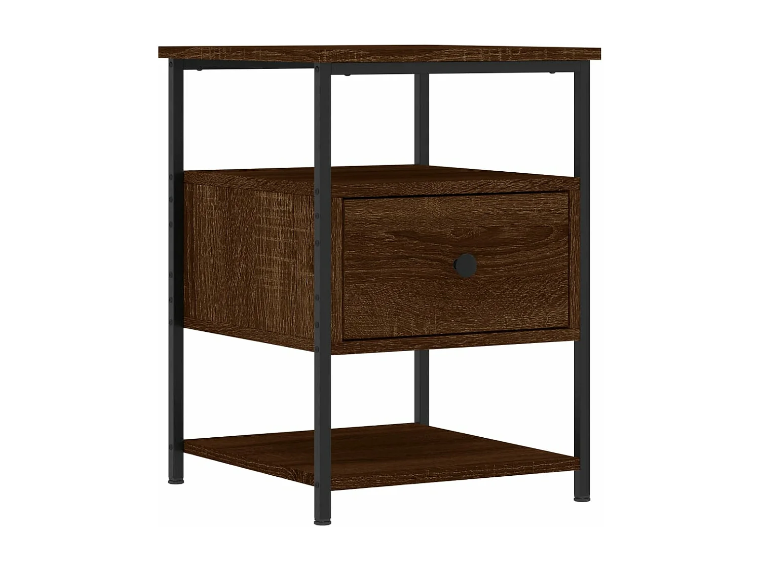 Tables de chevet 2pcs chêne marron 40x42x56 bois d'ingénierie