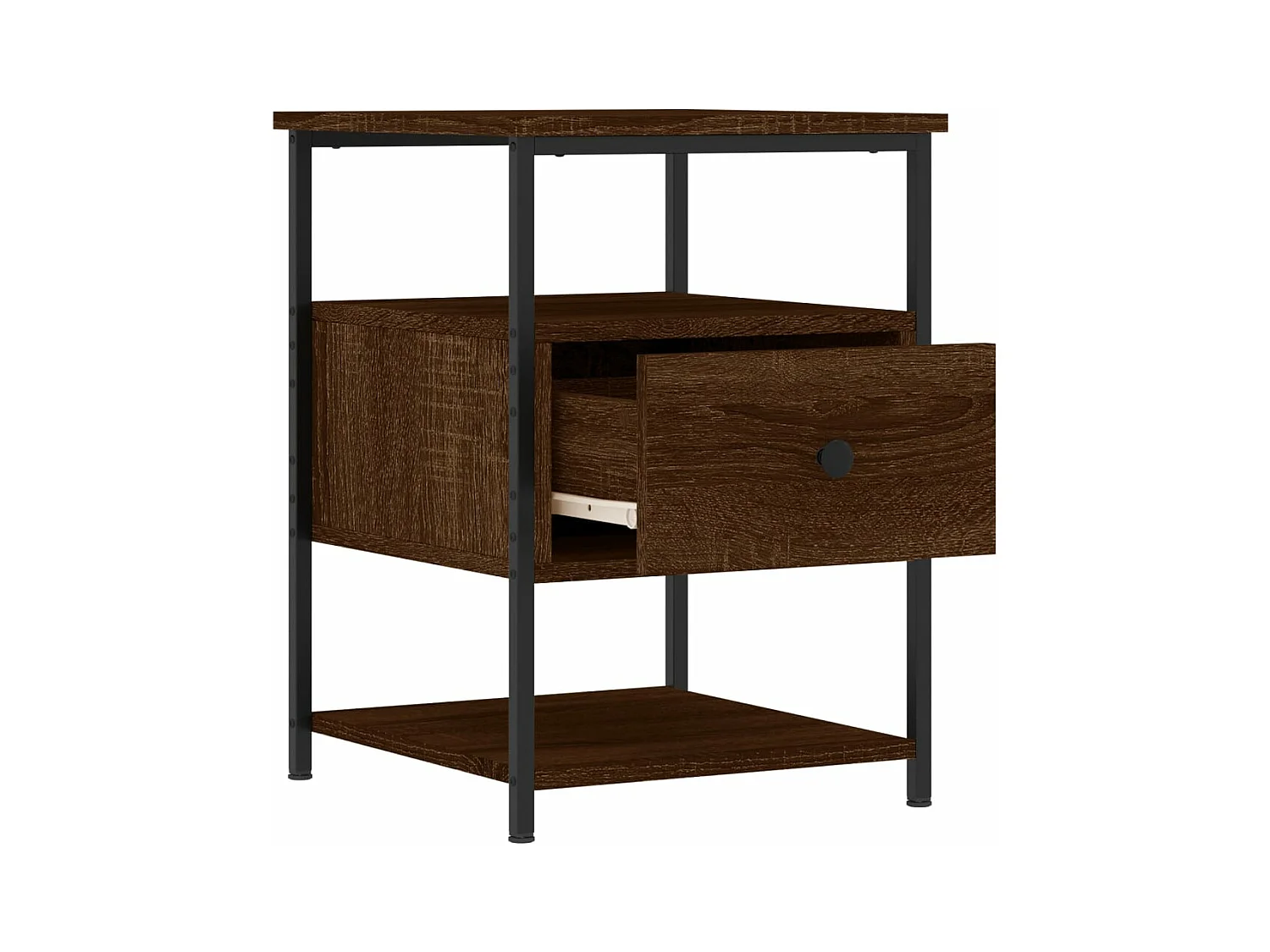 Tables de chevet 2pcs chêne marron 40x42x56 bois d'ingénierie