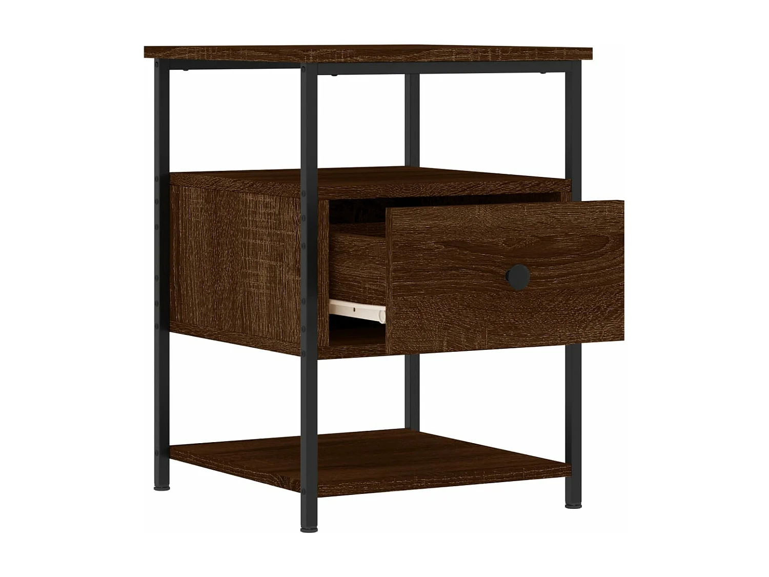 Tables de chevet 2pcs chêne marron 40x42x56 bois d'ingénierie