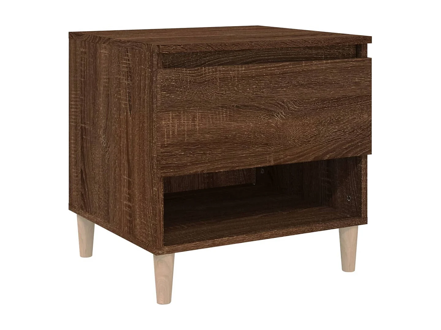 Table de chevet Chêne brun 50x46x50 Bois d'ingénierie