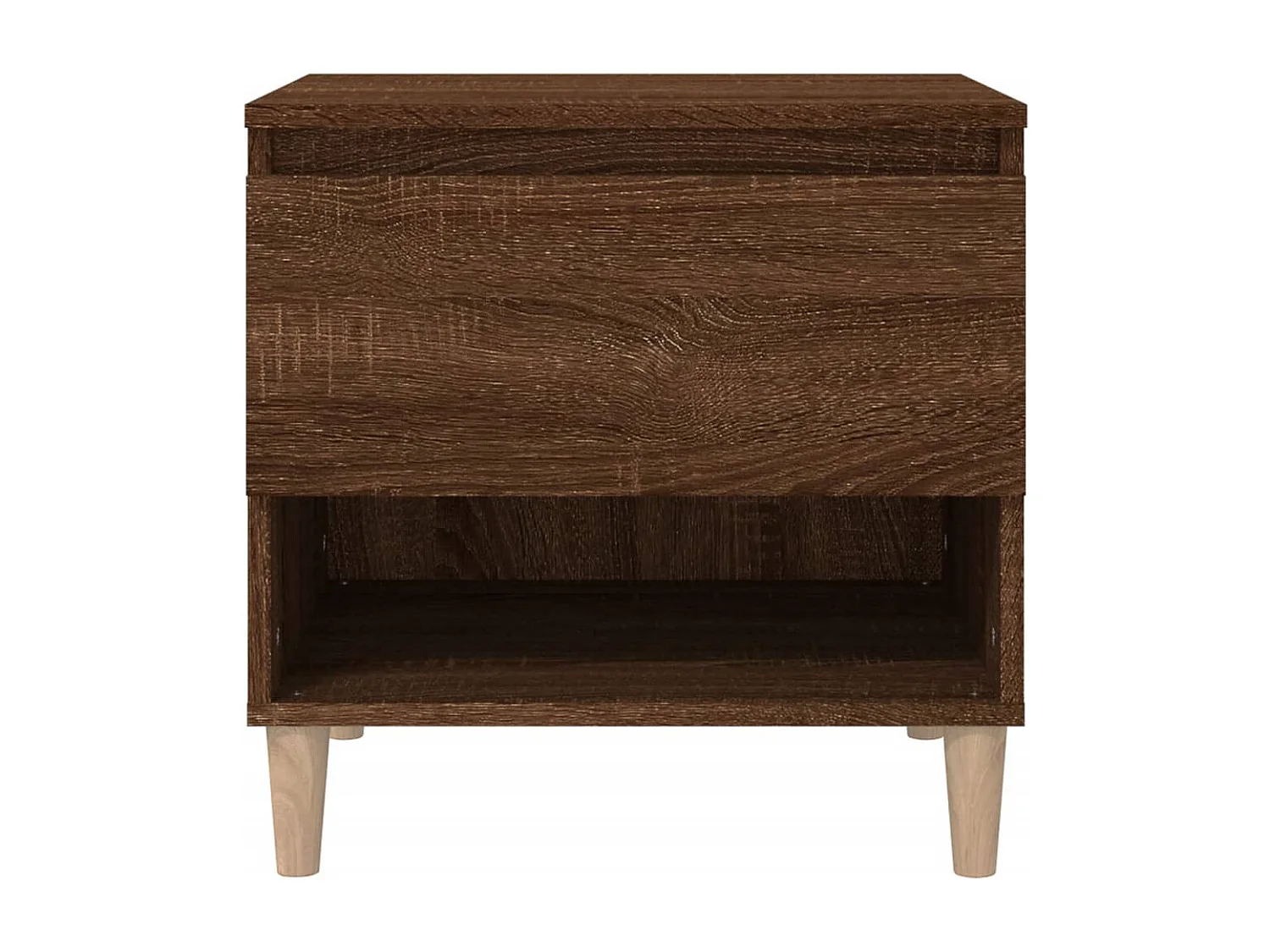 Table de chevet Chêne brun 50x46x50 Bois d'ingénierie