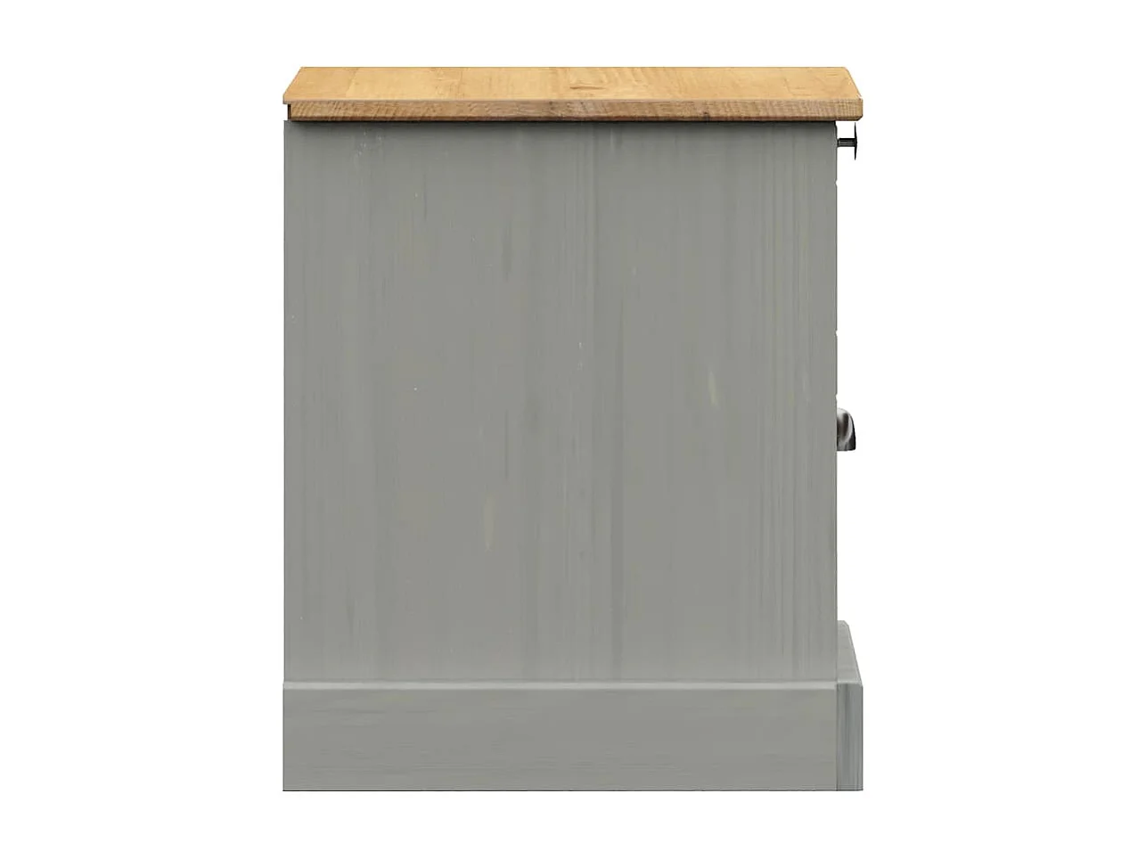 Table de chevet VIGO gris 42x35x42 bois de pin massif