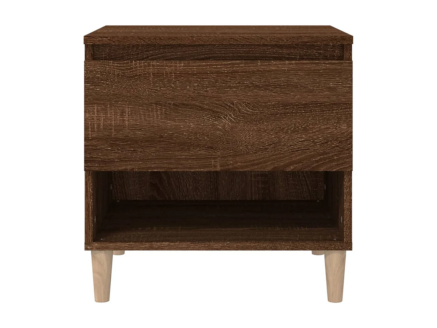 Tables de chevet 2 pcs Chêne brun 50x46x50 Bois d’ingénierie