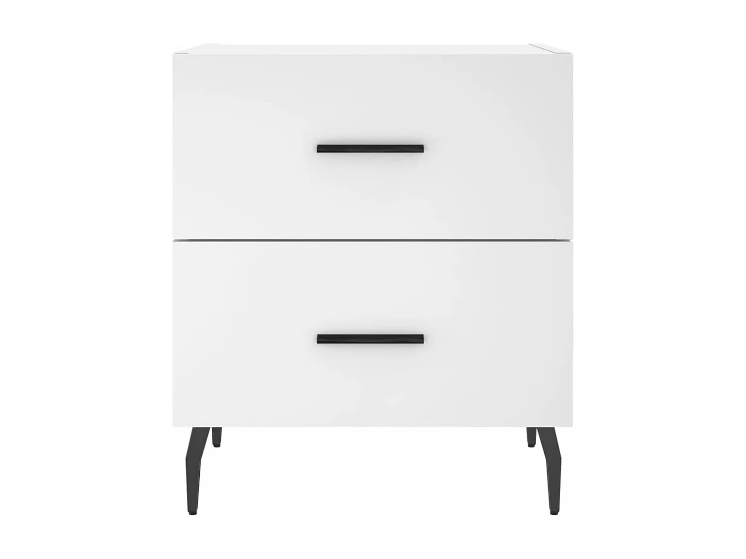 Tables de chevet 2 pcs blanc 40x35x47,5 bois d’ingénierie