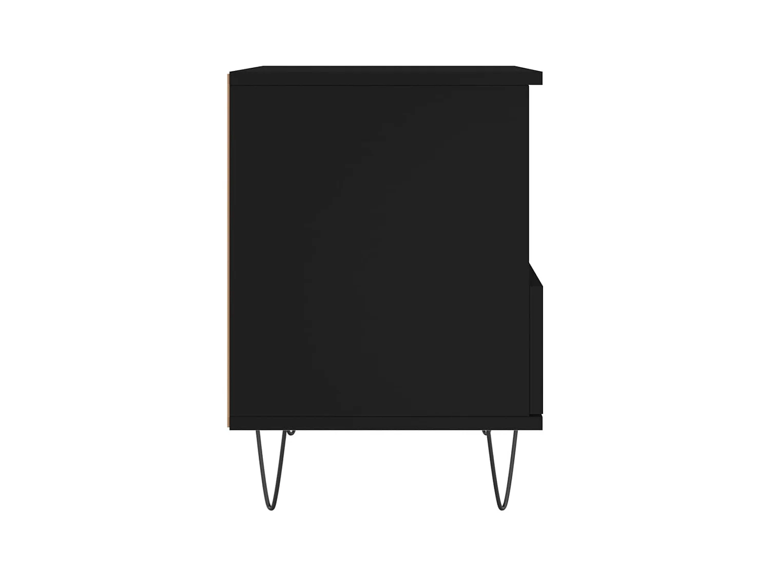 Tables de chevet 2 pcs noir 40x35x50 bois d’ingénierie