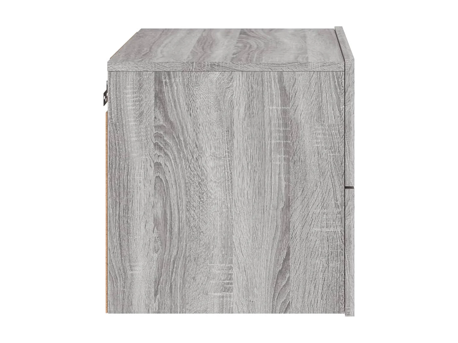 Tables de chevet murales avec lumières LED 2 pcs sonoma gris