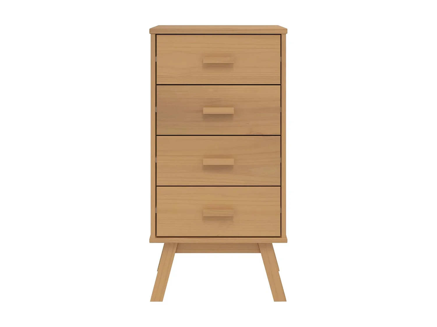 Table de chevet OLDEN marron bois de pin solide