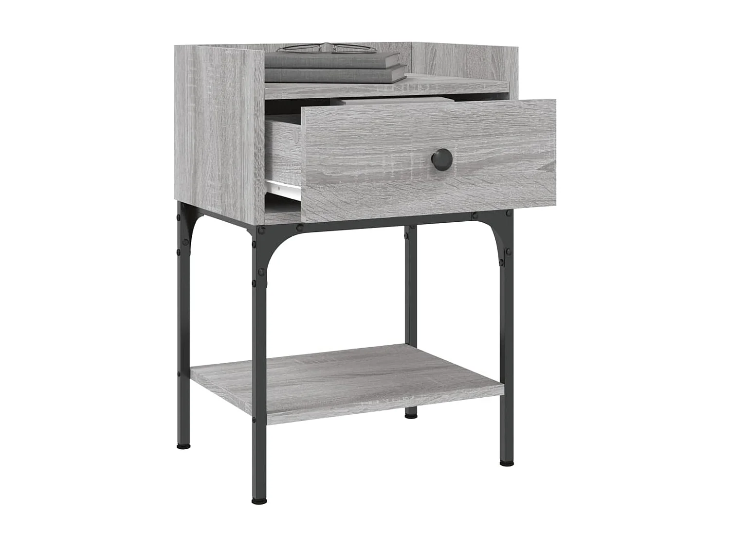 Tables de chevet 2 pcs sonoma gris 40,5x31x60