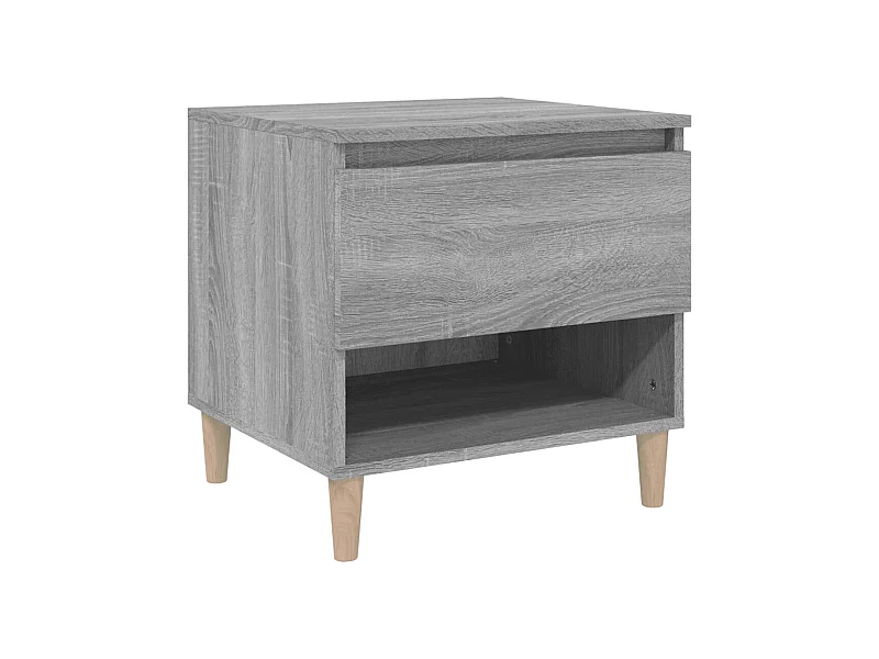 Table de chevet Sonoma gris 50x46x50 Bois d'ingénierie