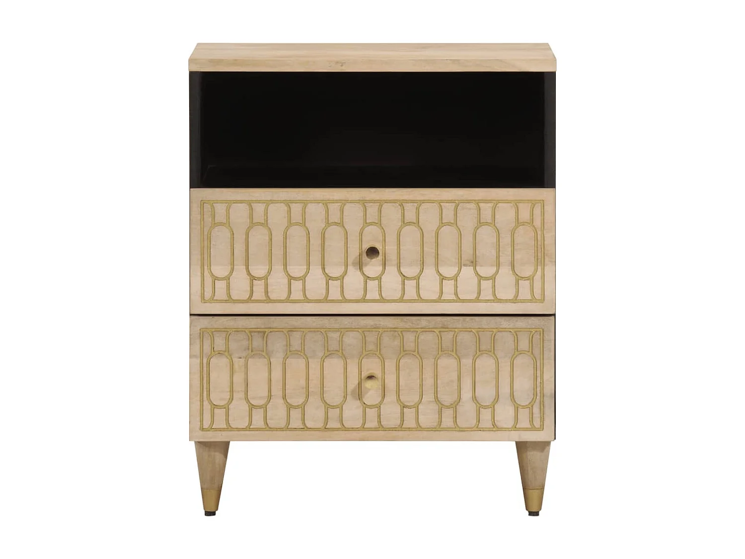 Table de chevet 50x33x60 bois de manguier massif