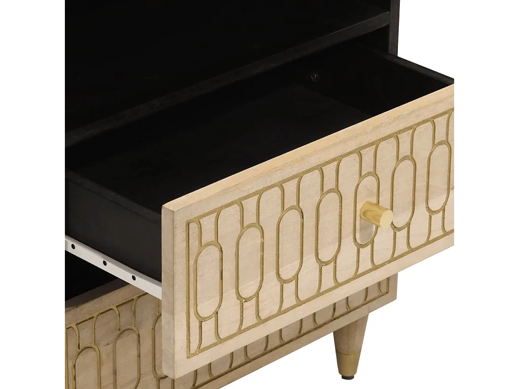 Table de chevet 50x33x60 bois de manguier massif