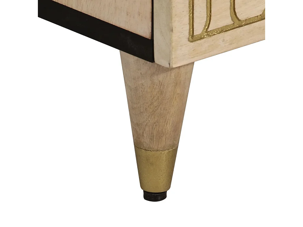 Table de chevet 50x33x60 bois de manguier massif