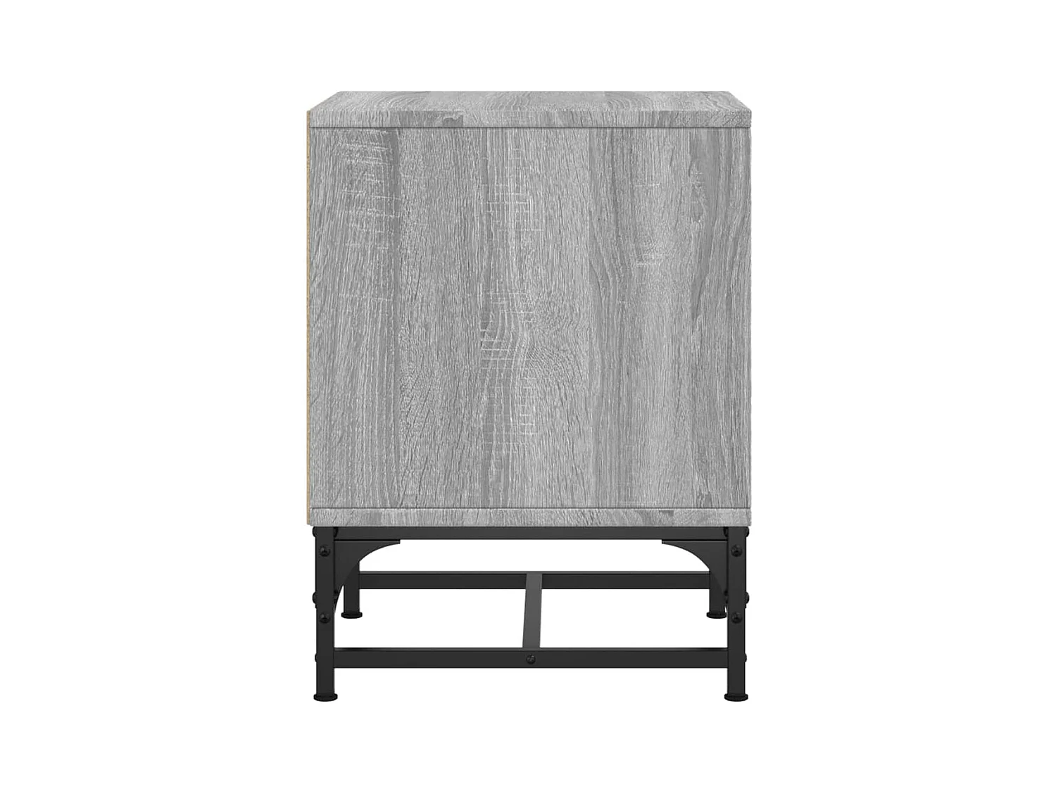 Tables de chevet et portes vitrées 2 pcs sonoma gris 35x37x50