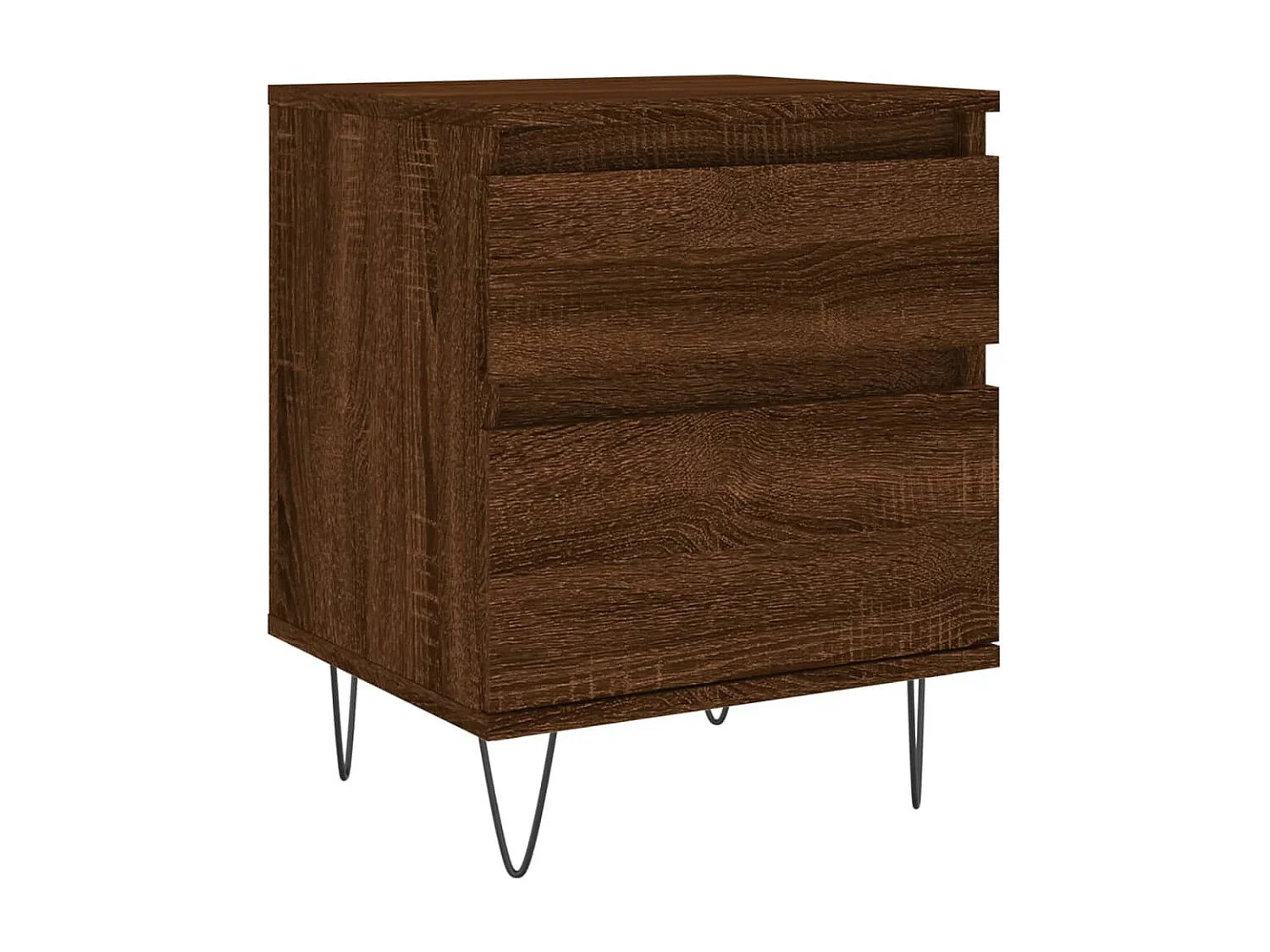 Tables de chevet 2 pcs chêne marron 40x35x50 bois ingénierie