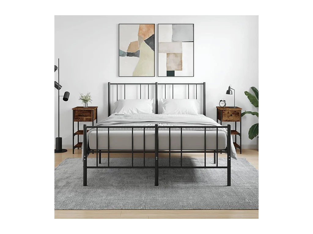 Tables de chevet 2 pcs chêne fumé 34x36x70 bois d'ingénierie