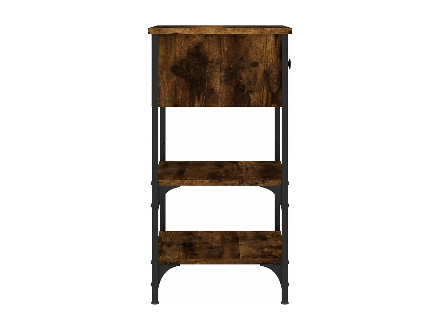 Tables de chevet 2 pcs chêne fumé 34x36x70 bois d'ingénierie