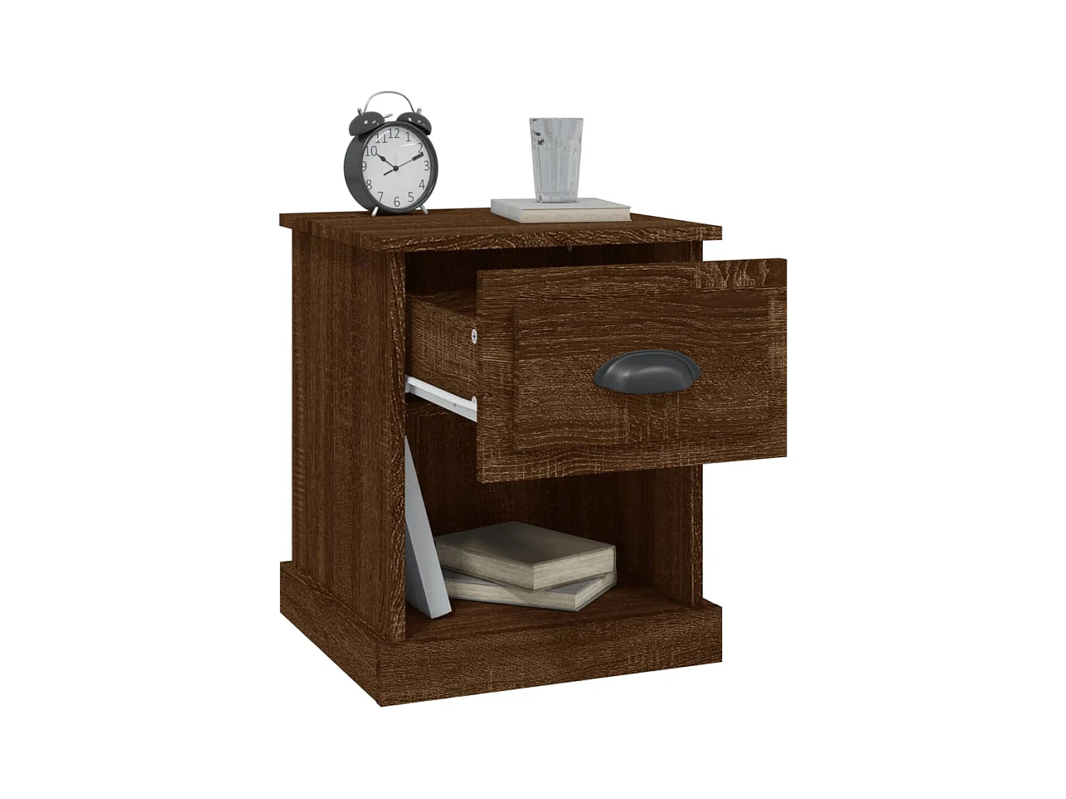 Tables de chevet 2pcs chêne marron 39x39x47,5 bois ingénierie